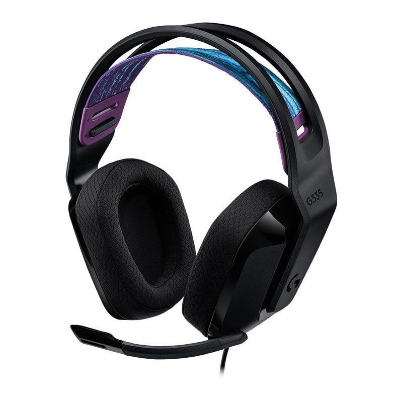 Headset Gamer Logitech G335, com Fio 3.5mm, para PC, Ps, Xbox, Nintendo Switch e Mobile- Preto
