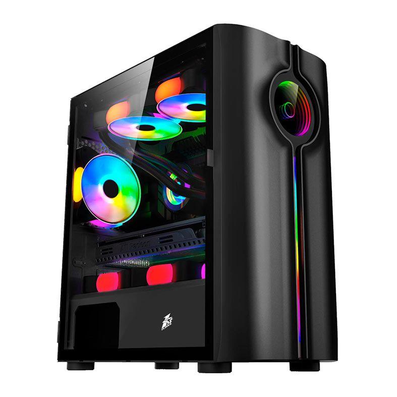 Gabinete Gamer ATX 1STPLAYER IS3 RGB, Mid-Tower, Vidro Temperado, sem Fan, sem Fonte