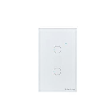 Interruptor Smart Wi-Fi 2 Teclas Ews 1002 Touch com Alexa Bivolt Branco - Intelbras