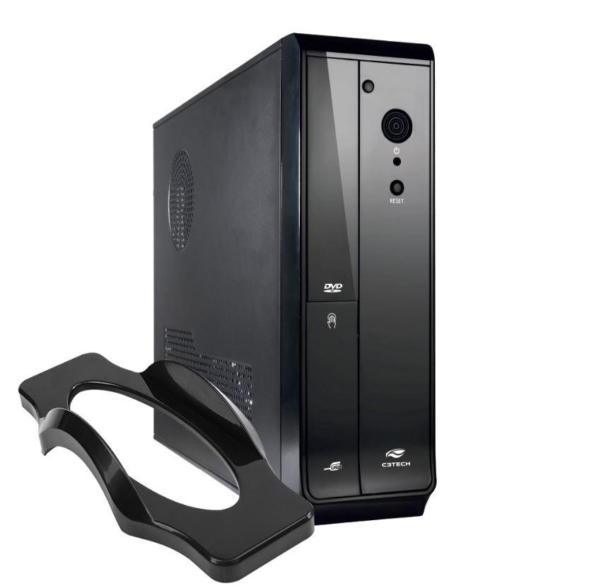 Gabinete Office C3 Tech Slim 200W DT-110BK, com Fonte - C3 Tech