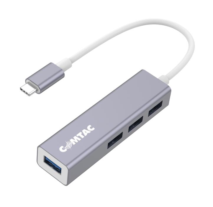 Hub Tipo C Comtac 4 em 1 com 4 Portas USB 3.1