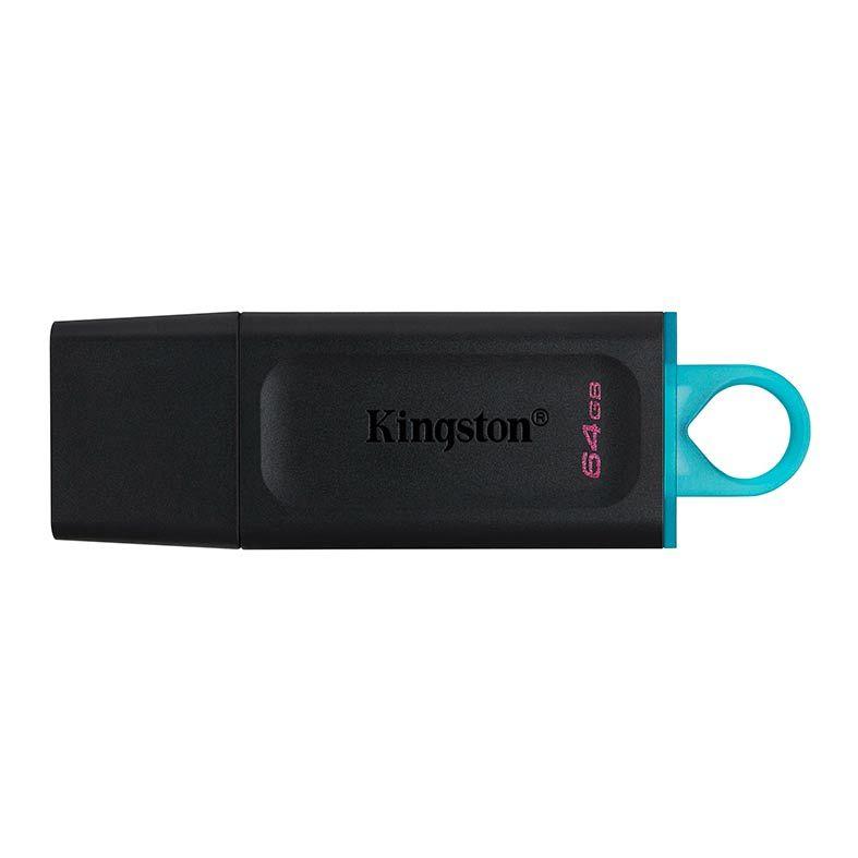 Pen Drive 64GB USB 3.2 Datatraveler Exodia Preto Kingston