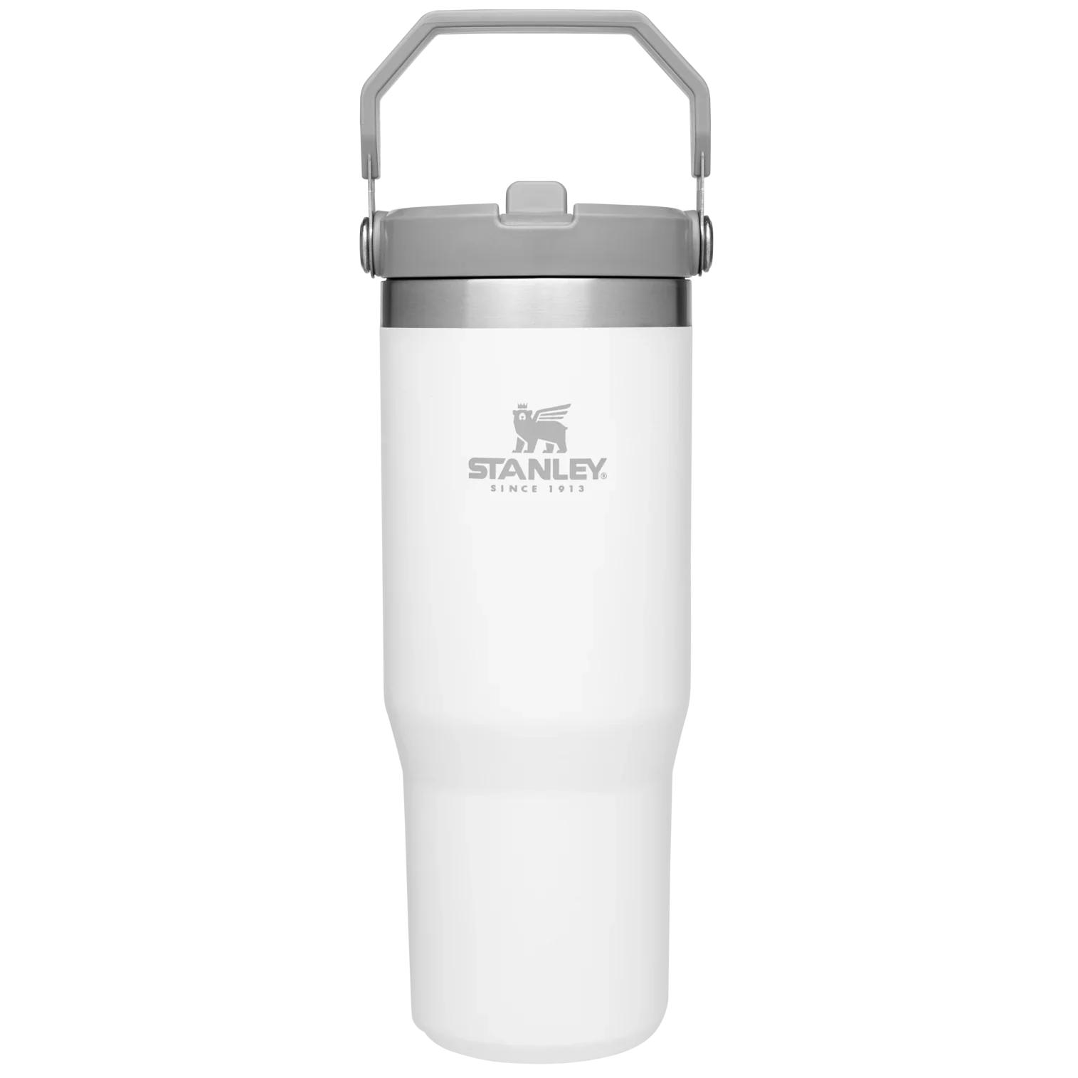 Garrafa Tumbler Térmico Flip Straw 887ml Branco - Stanley