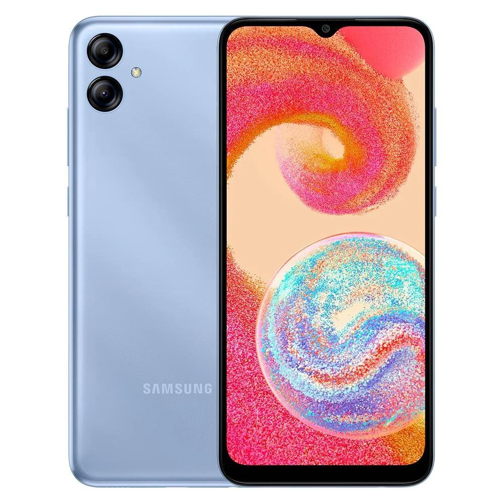 Smartphone Samsung Galaxy A04E 4G Azul, 64GB, 3GB RAM, Octa-Core, Tela 6,5”, Câmera Dupla 13MP+2MP