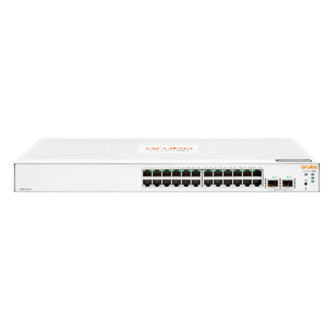 Switch HPE Aruba L2 1830 24P 10/100/1000 2P SFP 10/100/1000 Gerenciavel