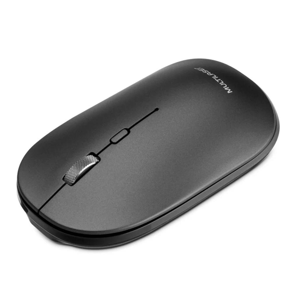 Mouse sem Fio Slim Conexão Bluetooth e USB 1600dpi Clique Silencioso