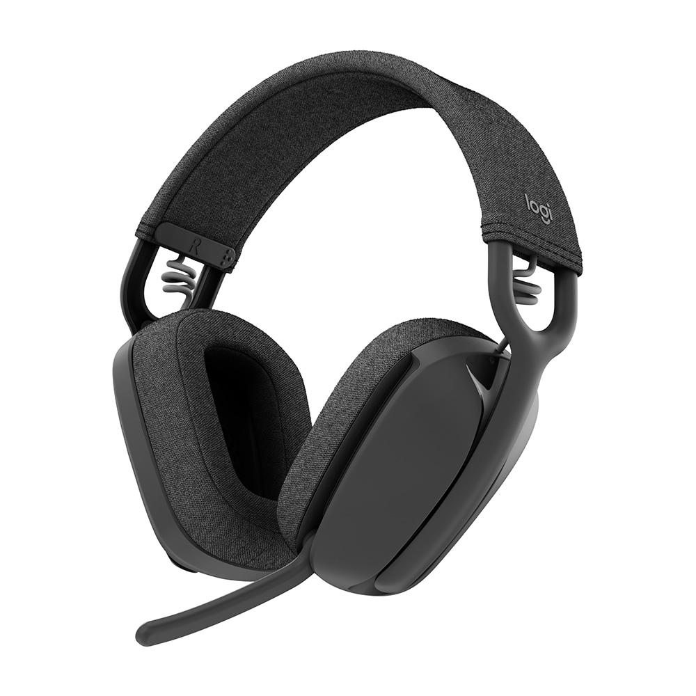 Headset sem Fio Logitech Zone Vibe 100, Drivers 40 mm, USB, Bluetooth, PC, Mobile- Grafite