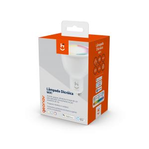 Lâmpada RGB Inteligente Dicroica Wi-Fi Quente e Frio - Geonav