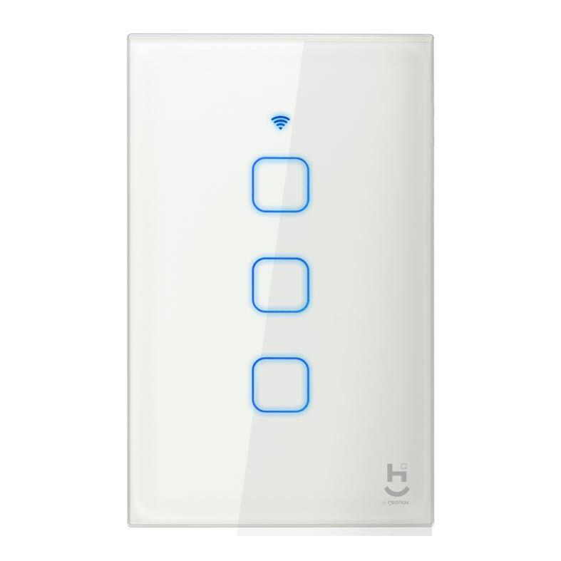 Interruptor Inteligente 3 Teclas Wi-Fi 10A Bivolt - Geonav
