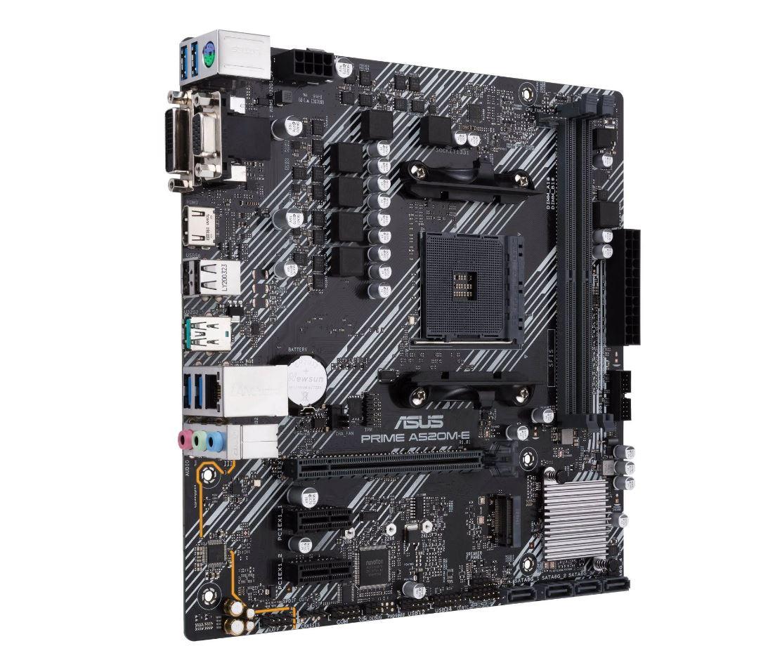 Placa Mãe ASUS A520M-E AM4 DDR4 HDMI, VGA, DVI, M.2 - 90MB1510-C1BAY0
