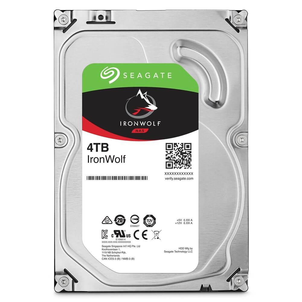 Hard Disk SATA III 4TB 5400RPM 256MB Ironwolf NAS para Servidor