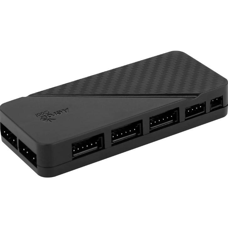 Hub Controlador de Fans RGB com Controle, até 6 Fans RGB + 2 Fans ARGB 5
