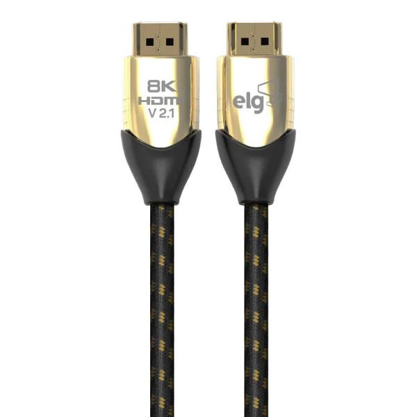 Cabo HDMI Versão 2.1 8K Ultra High Speed com Ethernet - 3 Metros - HS8K30