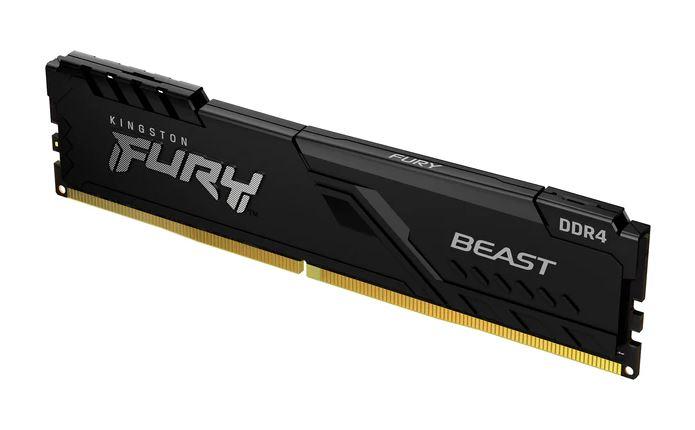 Memória 8GB DDR4 3200MHz CL16 Fury Beast, Preto para Desktop - Kingston