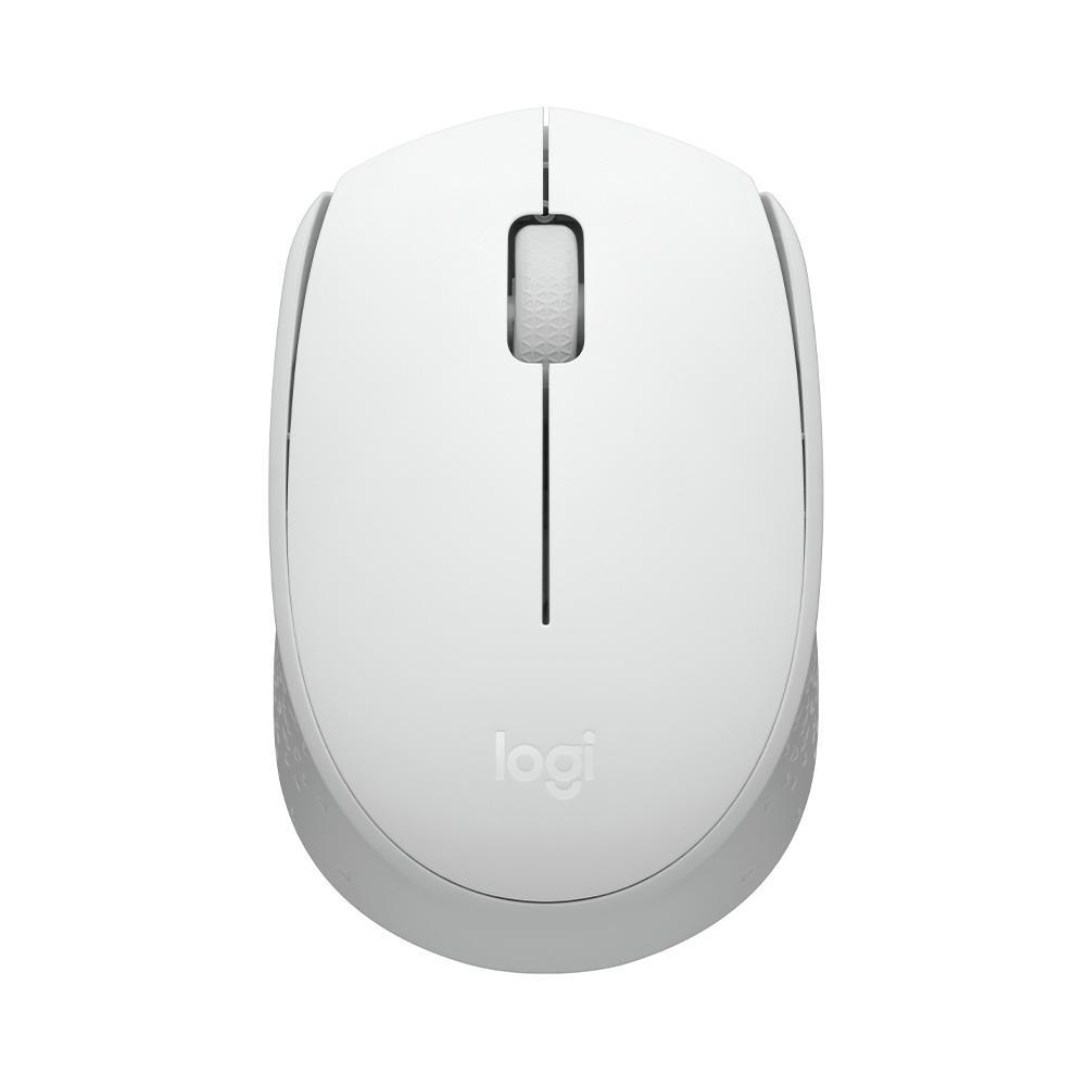 Mouse sem Fio Logitech M170 Branco, com Design Ambidestro Compacto, Conexão USB, Pilha Inclusa