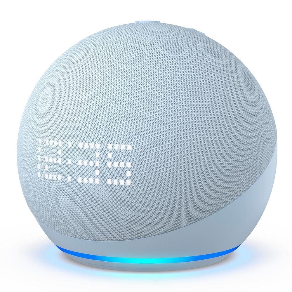 Echo Dot com Relógio e Alexa (5ª Geração) - Azul