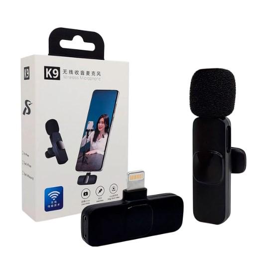 Microfone Lapela sem Fio com Conector Lightning - GV Cabos
