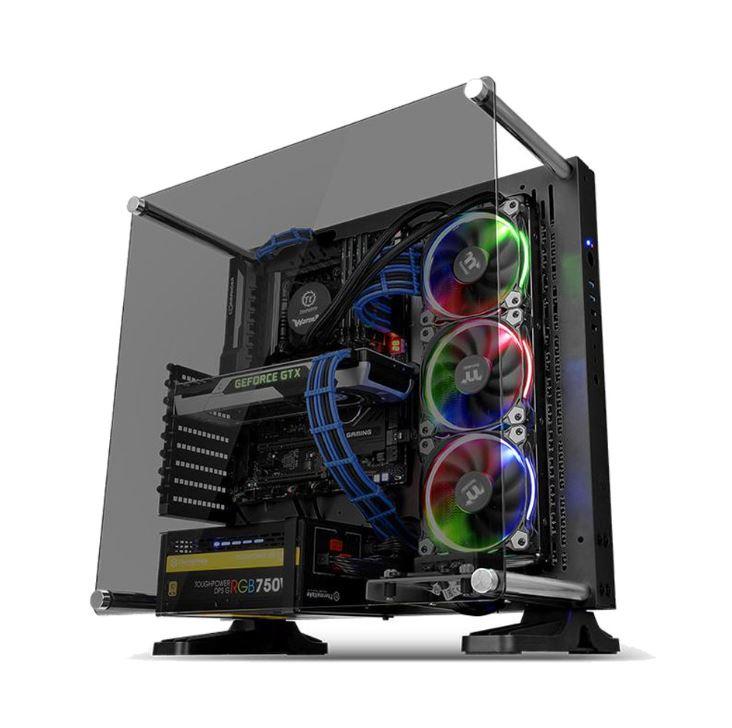 Gabinete Thermaltake Core P3 Tg Black Wall Mount, Vidro Temperado, sem Fans sem Fonte