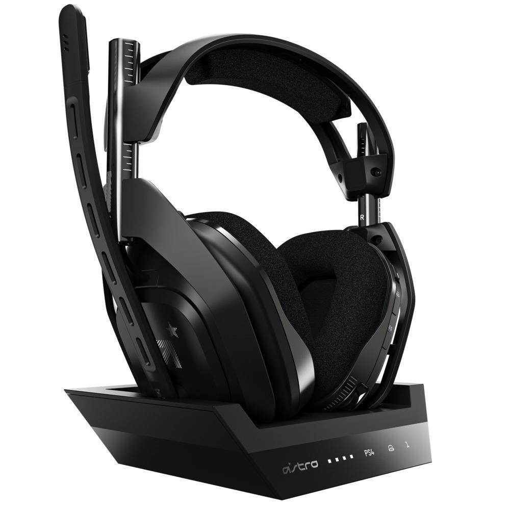 Headset Gamer A50 sem Fio + Base Station Gen 4 com Áudio Dolby, sem Fio, PS4, PC, Mac - Astro