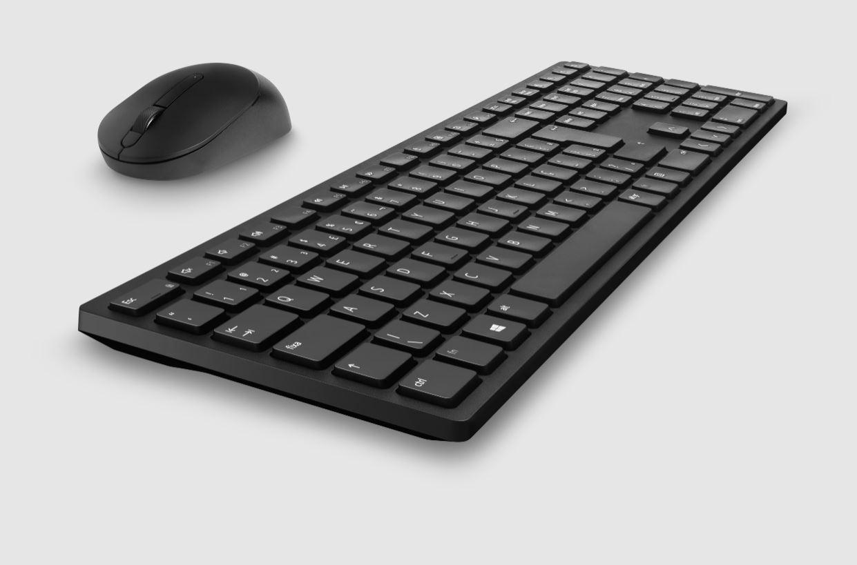 Teclado e Mouse sem Fio Dell KM5221W Preto
