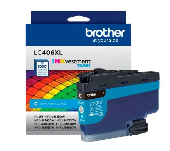 Cartucho de Tinta Brother LC406XLC - Ciano