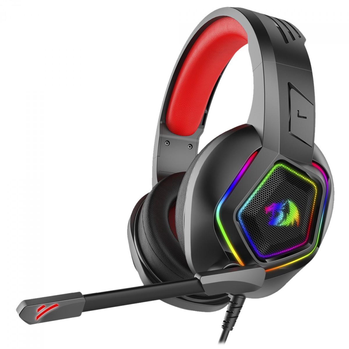 Headset Gamer Redragon Medea RGB 3.5mm Preto