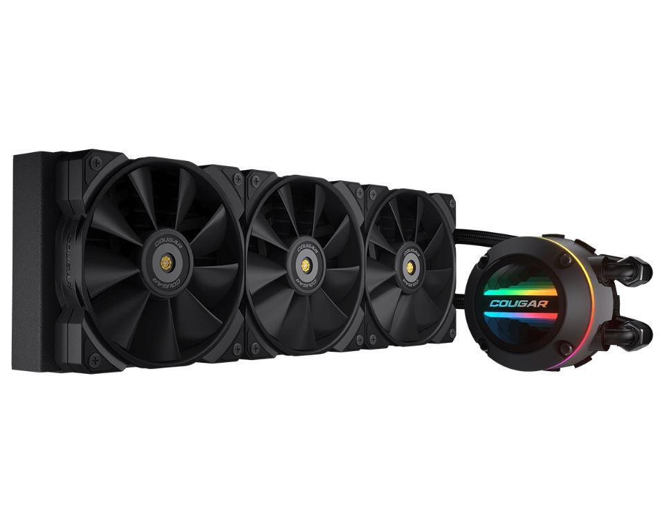 Water Cooler Cougar Poseidon GT 360, ARGB, 360mm, Intel/AMD - Preto