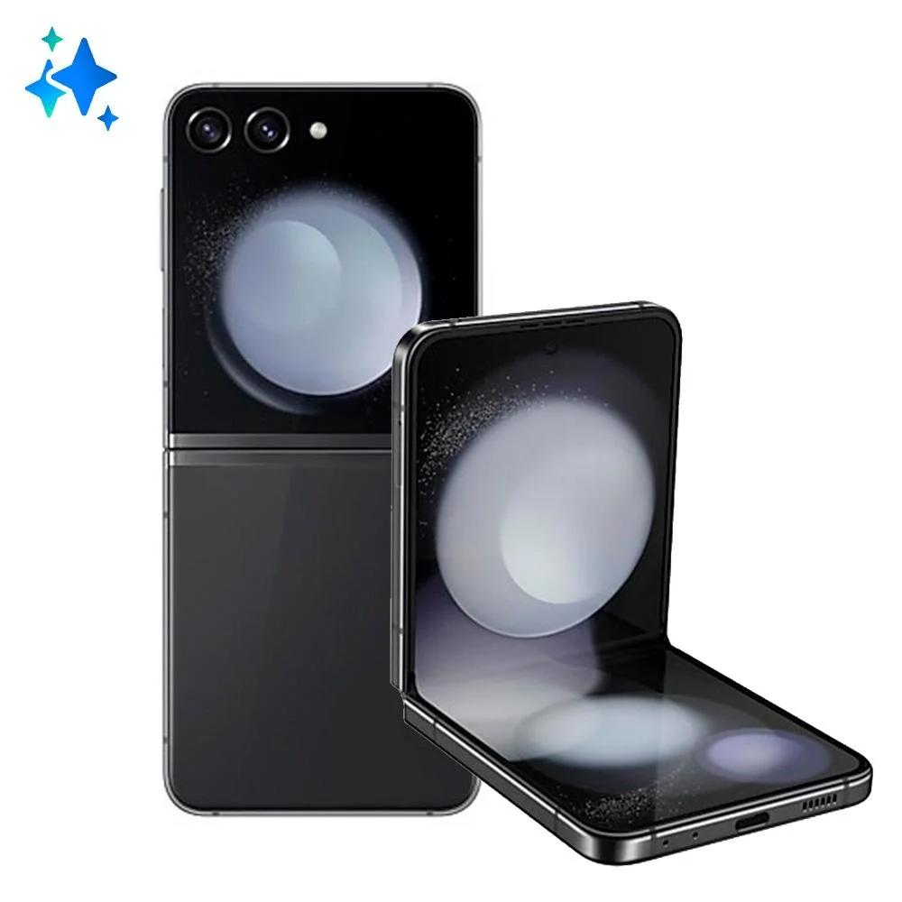 Smartphone Samsung Galaxy Z FLIP5 5G, 256GB, 8GB de RAM, Tela 6.7" (Interno) e 3.4" (Externo) - Pret