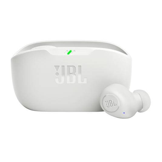 Fone de Ouvido JBL TWS Wave Buds Branco, Bluetooth 5.2, Resistente a Água, IP54, Jblwbudswht