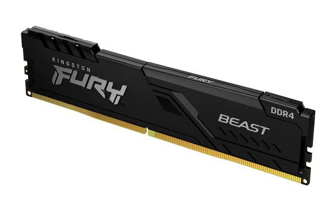 Memória 32GB DDR4 3200MHz CL16 Fury Beast Black para Desktop - Kingston