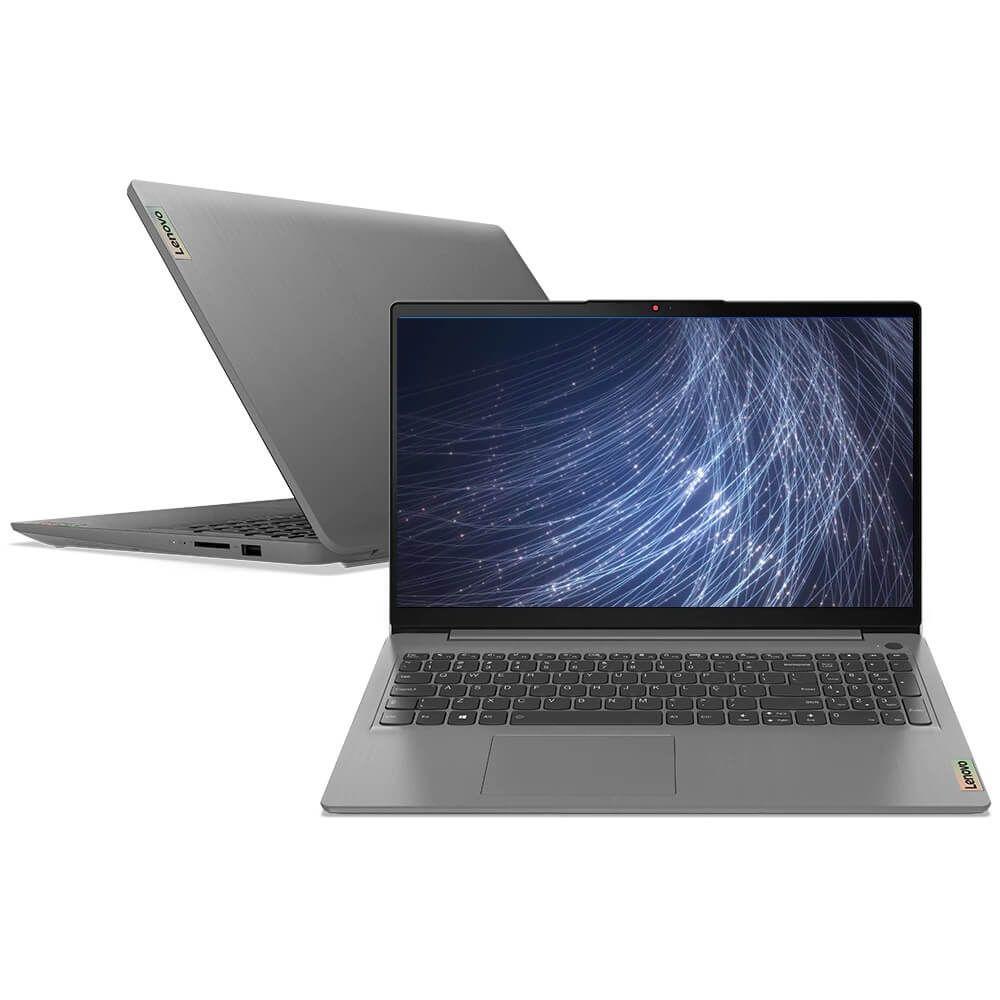 Notebook Lenovo IdeaPad 3 R7-5700U 12GB 512GB SSD 15,6" Full HD Linux - Cinza