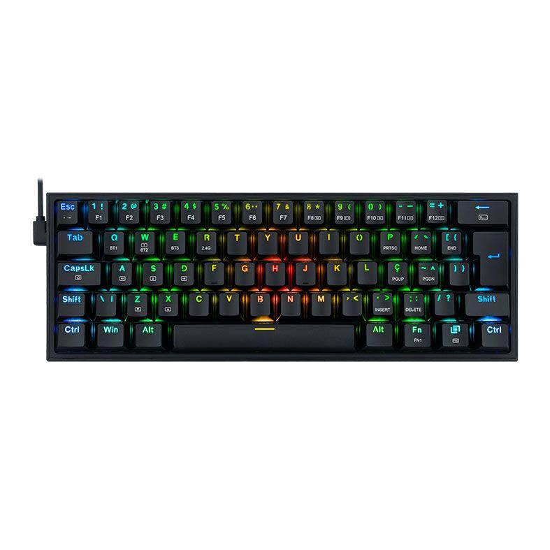 Teclado Gamer Mecânico sem Fio Redragon Fizz Pro RGB