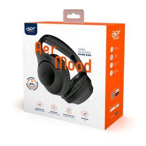 Fone de Ouvido sem Fio Over-Ear Aermood Preto - Geonav