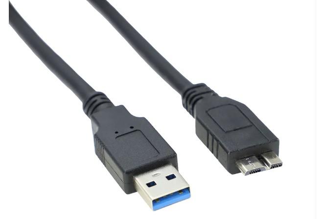 Cabo USB-a Macho 3.0 x Micro Type-B Macho 3m para HD Externo GV Cabos