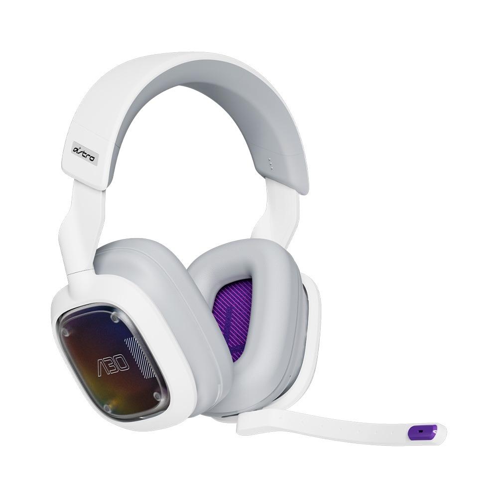 Headset Gamer Astro A30,SEM Fio, Conexão Bluetooth ou 3,5mm,comp. com PS4,PS5, PC e Android - Branco
