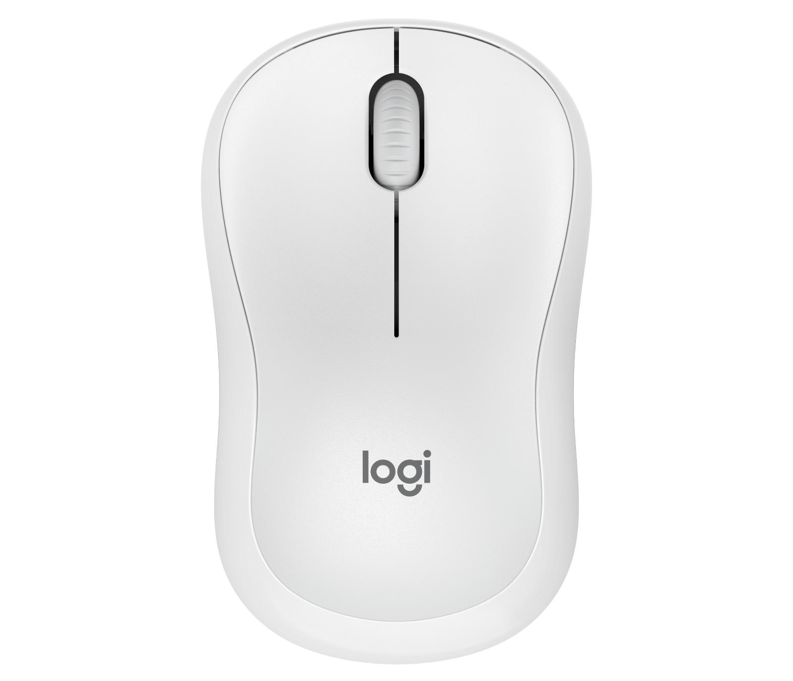 Mouse sem Fio Logitech M240, Bluetooth, Clique Silencioso, Design Ambidestro Compacto, Branco