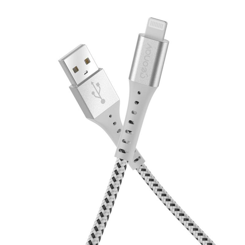 Cabo USB para Lightning Essential 1,2 Metro Branco - Geonav