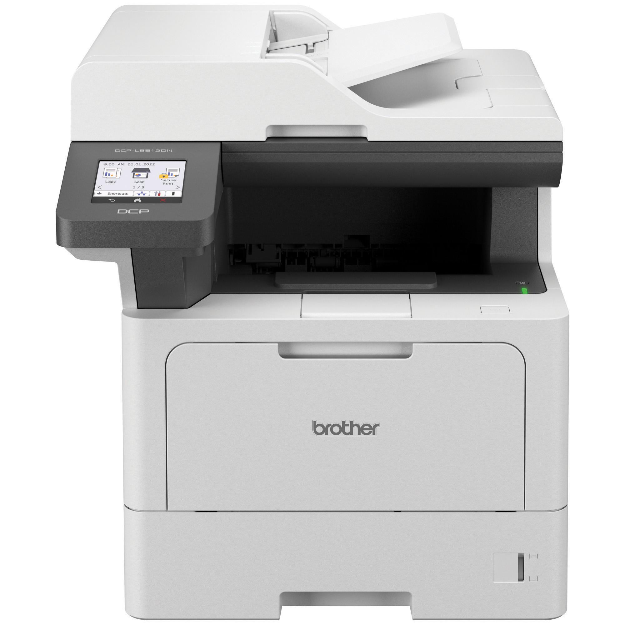 Impressora Full Duplex Brother Laser Multifuncional DCP-L5512DN Monocromatica USB/Ethernet 127V