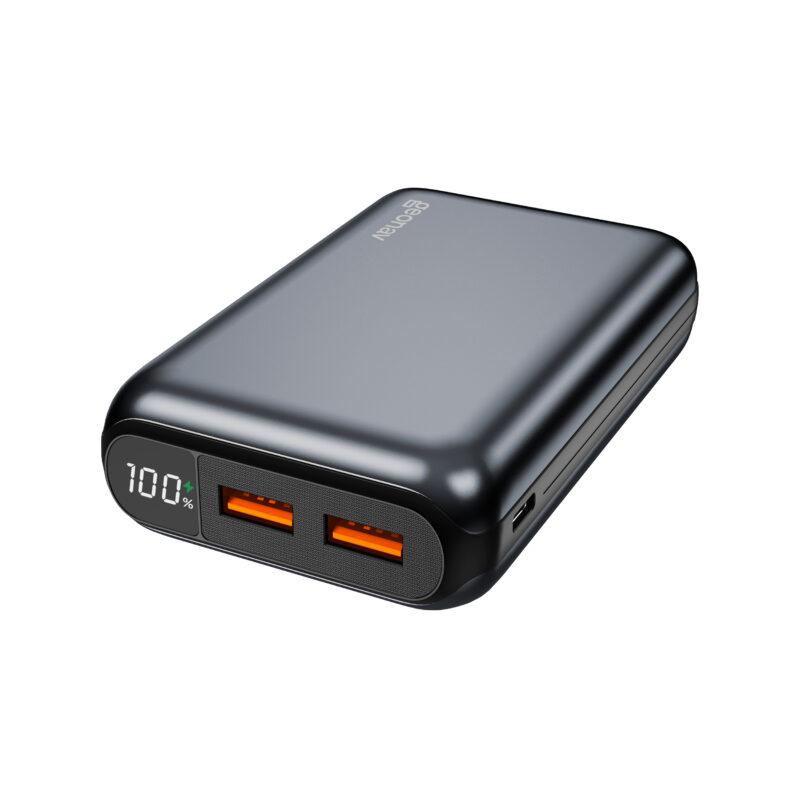Carregador Portátil Universal 20.000mAh, USB-a (até 18W) + USB-C (até 20W), Compacto -Cinza Espacial