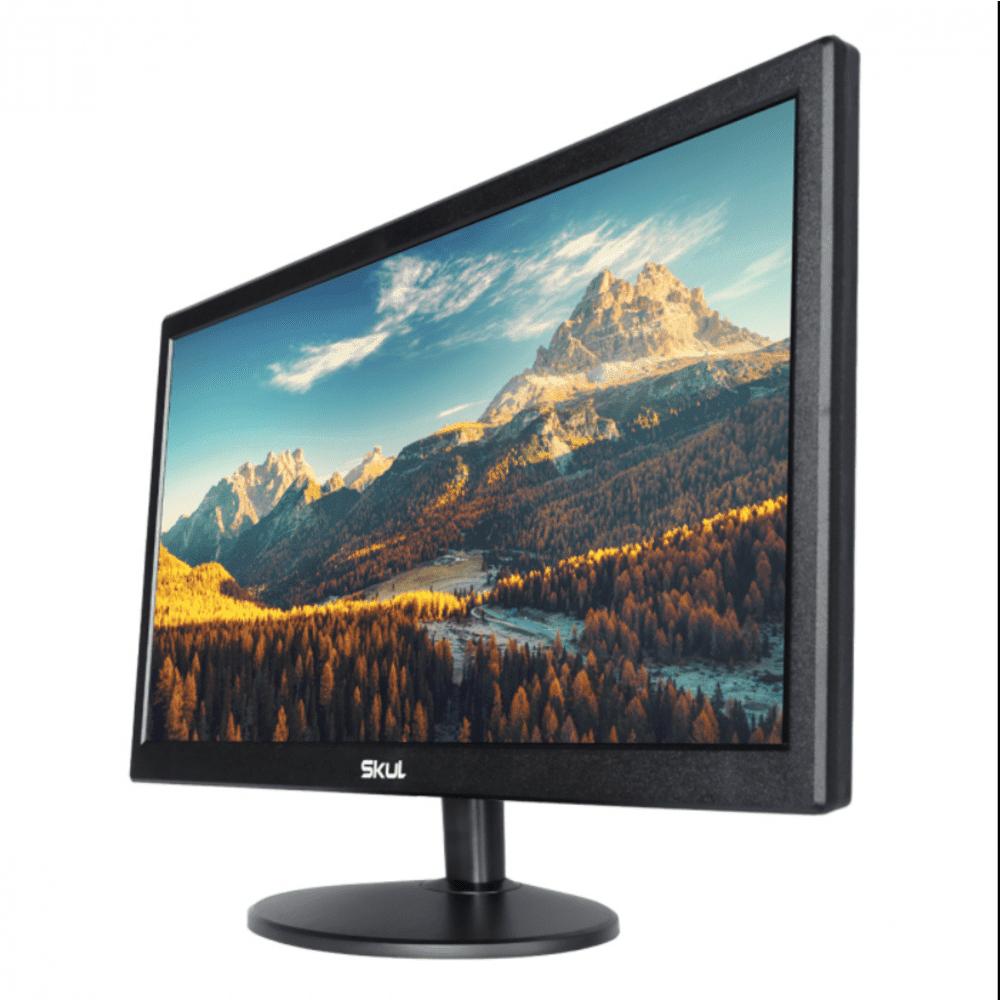 Monitor LED 19,5" SKUL Office, HD 75Hz TN, VESA 75x75mm, Preto