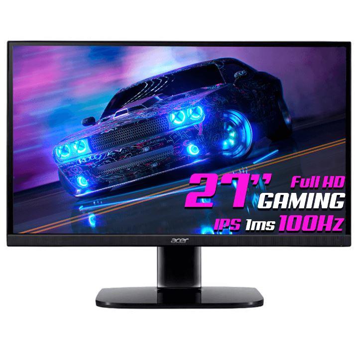 Monitor LED Acer 27" Full HD 100Hz IPS 1ms SRGB 99% HDMI/VGA KA272 - Preto