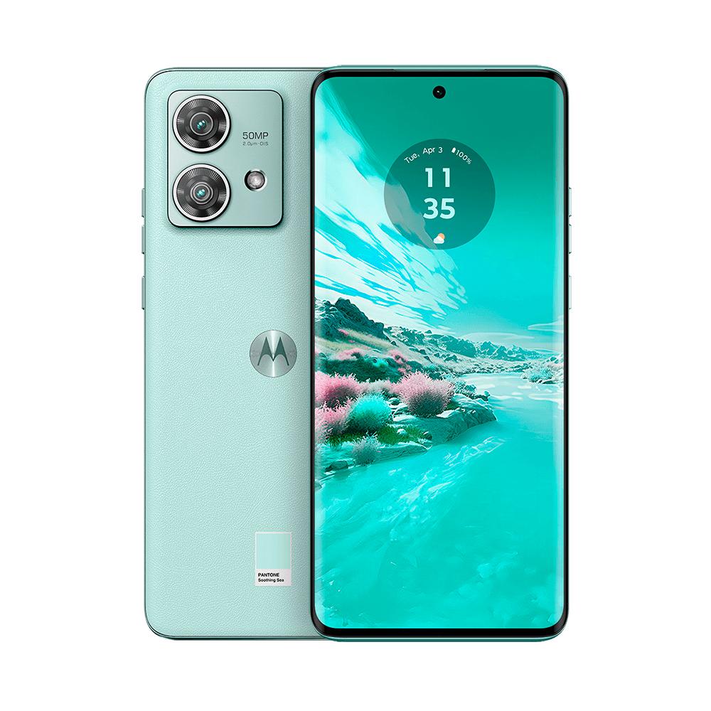 Smartphone Motorola Moto Edge 40 Neo 5G, 256GB, 8GB RAM, Tela de 6,55", Soothing Sea - Vegan Leather