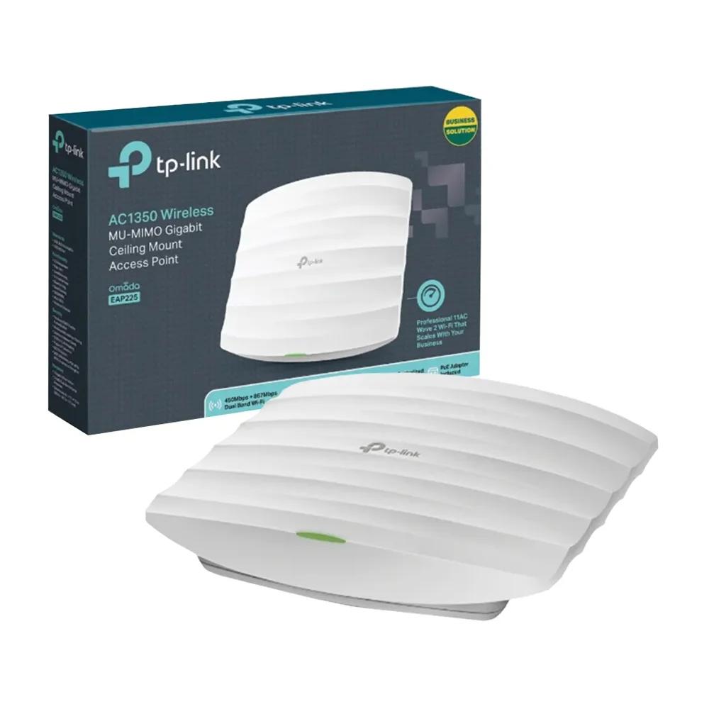 Access Point Tp-Link Wi-Fi 5 Dual Band, AC1350, Mu-Mimo, de Teto - EAP225
