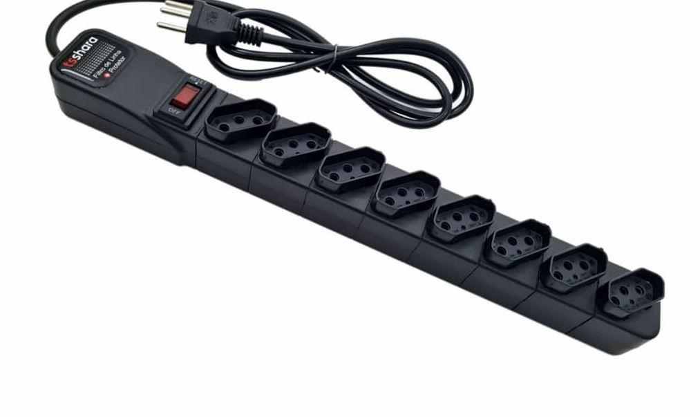 Filtro de Linha Protetor 8 Tomadas 10A Bivolt 1,5m - TS Shara