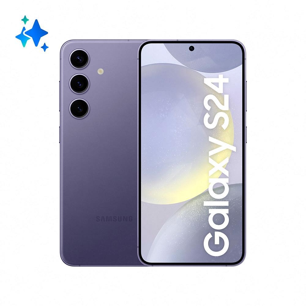 Smartphone Samsung Galaxy S24 5G, Galaxy AI, Tela de 6.2" 1-120HZ, 256GB, 8GB de RAM, Violeta