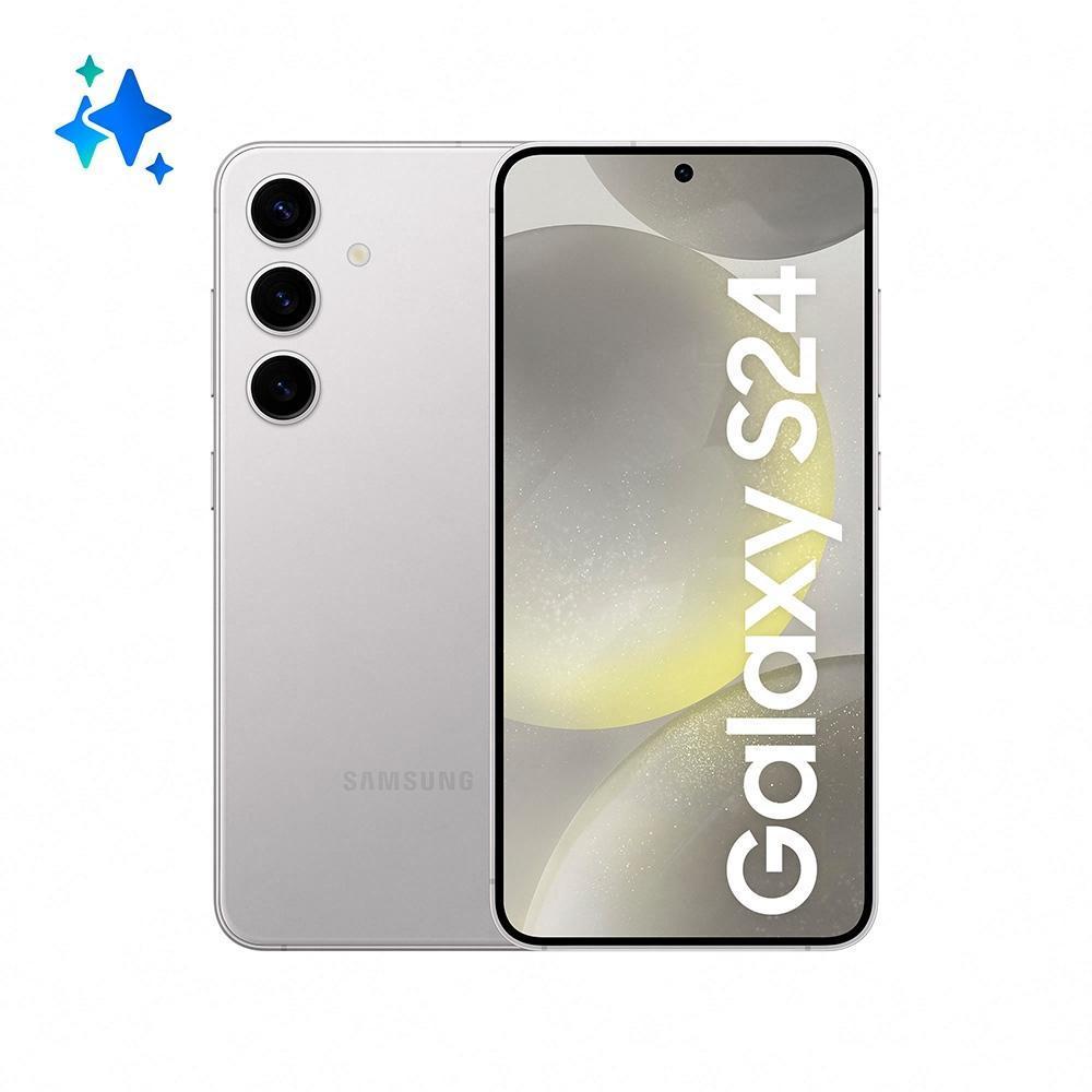 Smartphone Samsung Galaxy S24 5G, Galaxy AI, Tela de 6.2" 1-120HZ, 128GB, 8GB de RAM, Cinza