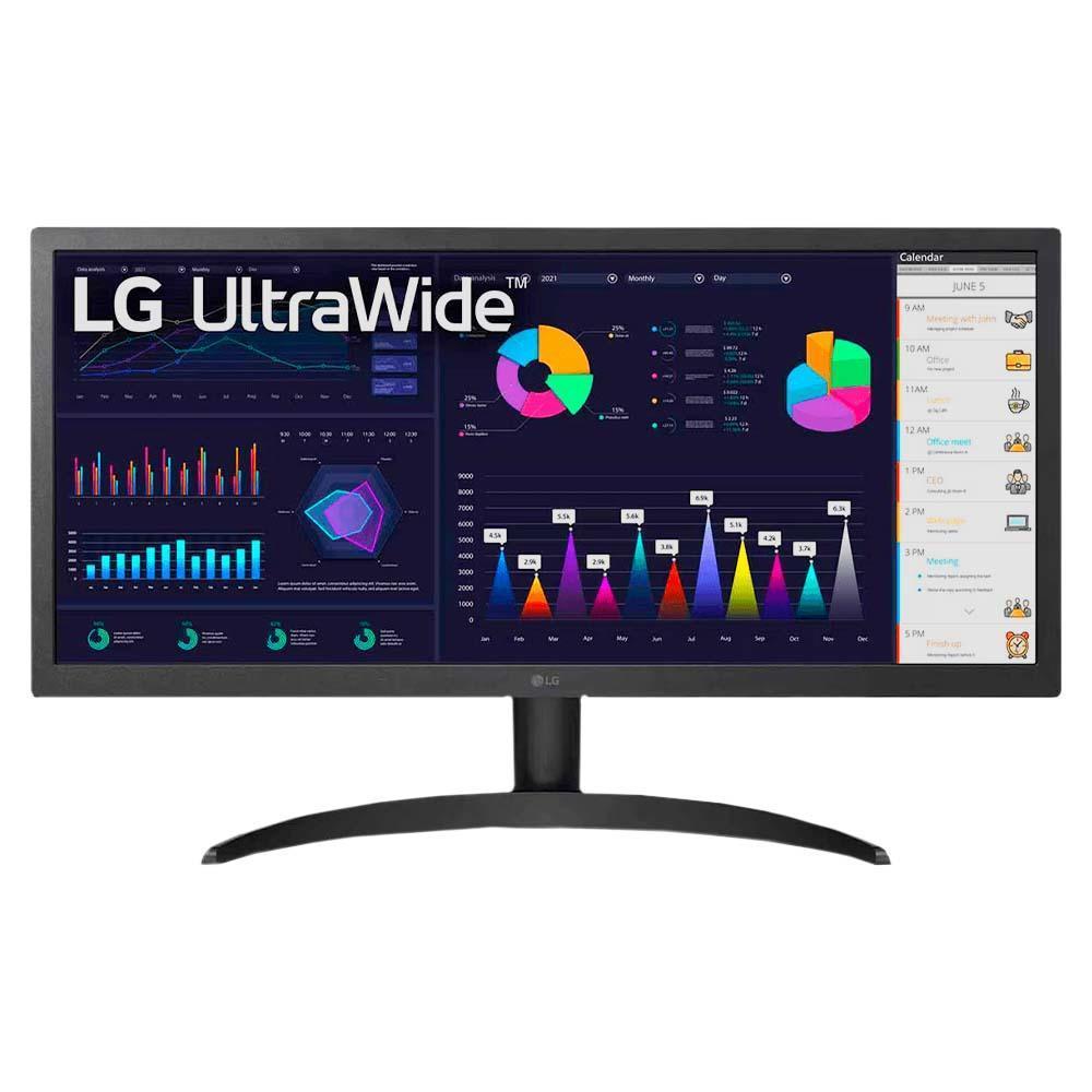 Monitor LG UltraWide 26" IPS, Full HD, 21:9 AMD FreeSync, 26WQ500-B.AWZM