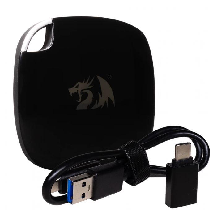 SSD Externo USB 512GB Redragon Ignis Leitura 450MB/s USB A/usb-C