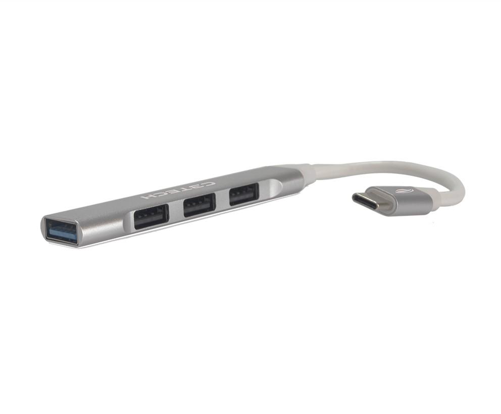 Hub USB Tipo-C C3 Tech 4 em 1, 3x USB 2.0, 1x USB 3.0 - HU-C320SI