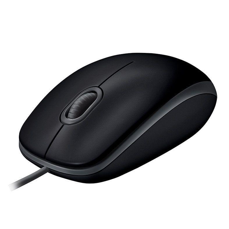 Mouse com Fio USB Logitech M110, Clique Silencioso, Ambidestro, Plug And Play- Preto